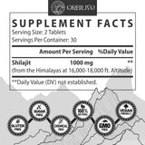 ORBILIVE Shilajit Tablets 1000mg packaging