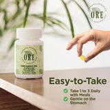 ORE Oregano Oil Softgels label with ingredients