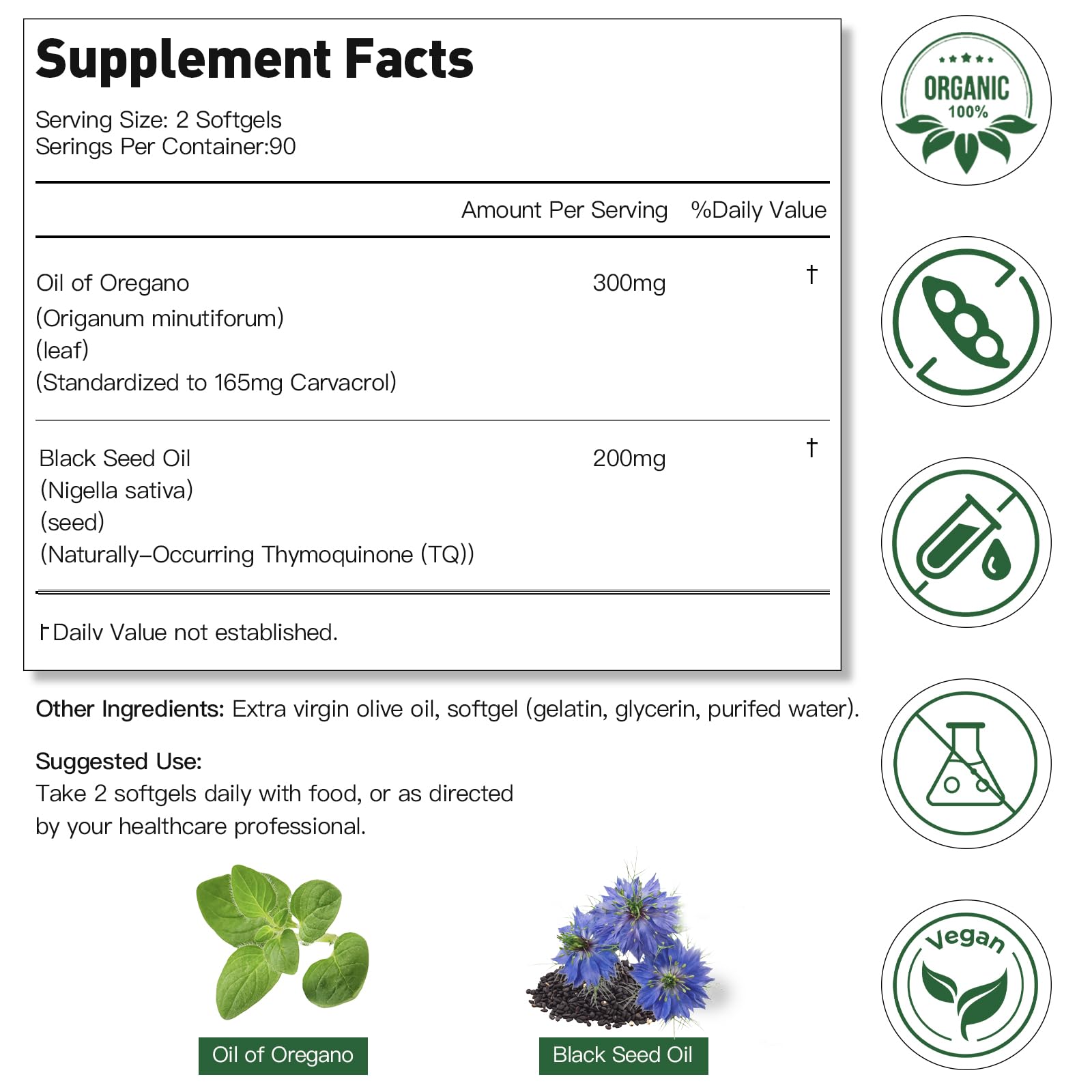Oregenix Oregano Oil Softgels with a glass of water