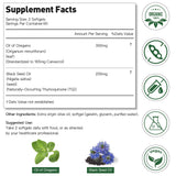 Oregenix Oregano Oil Softgels with a glass of water