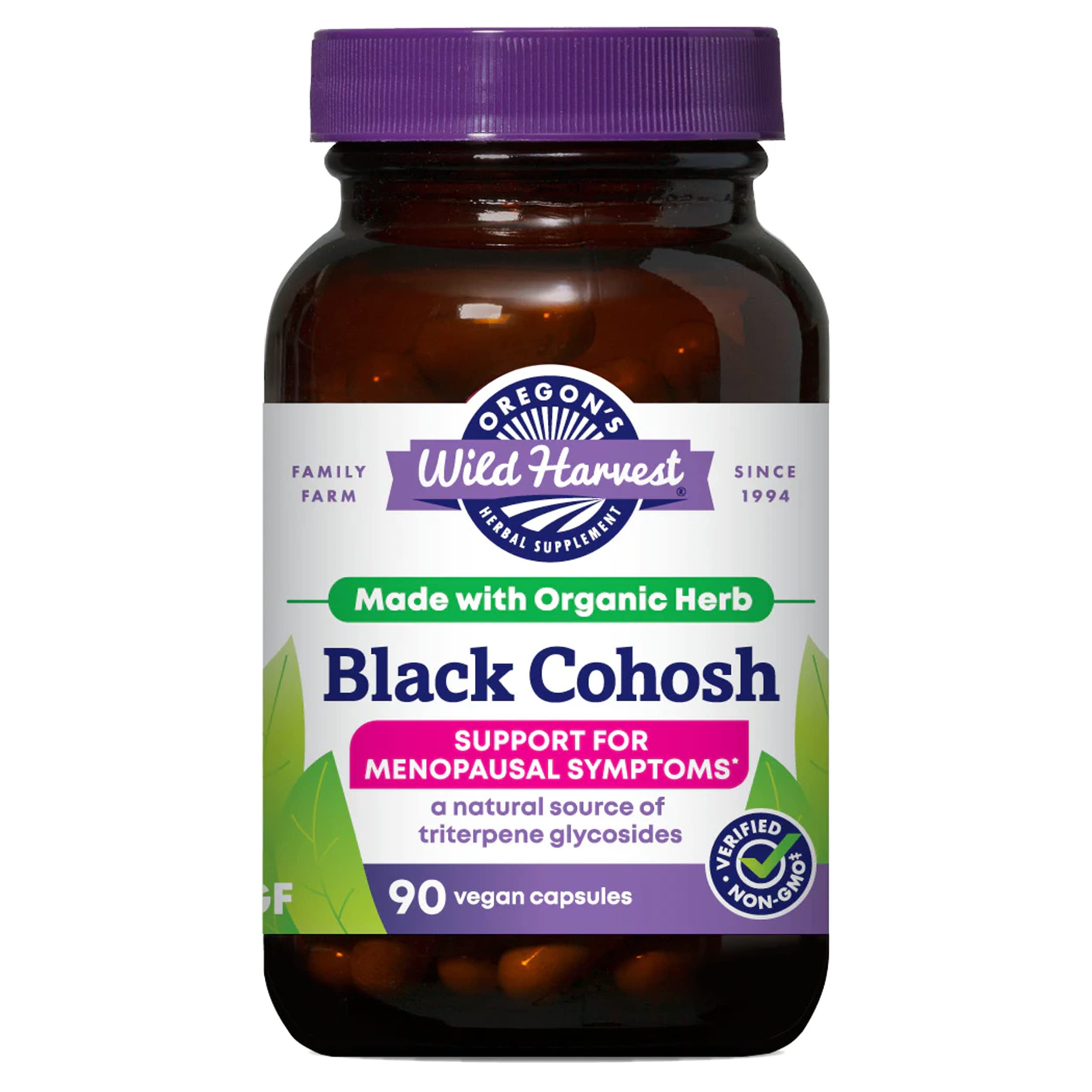 Oregon's Wild Harvest Black Cohosh 181g front view with packaging