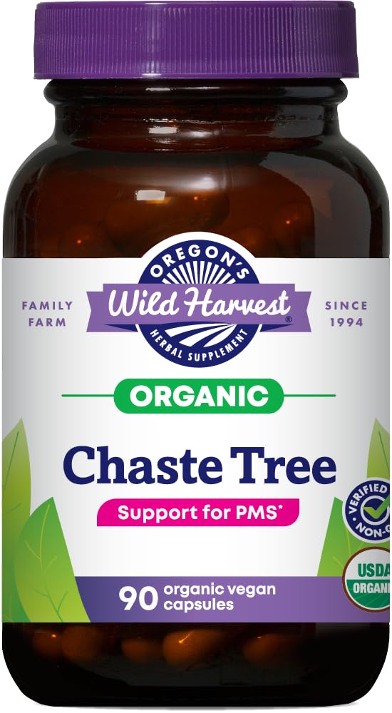 Oregon's Wild Harvest Chaste Tree Berry Capsules front view
