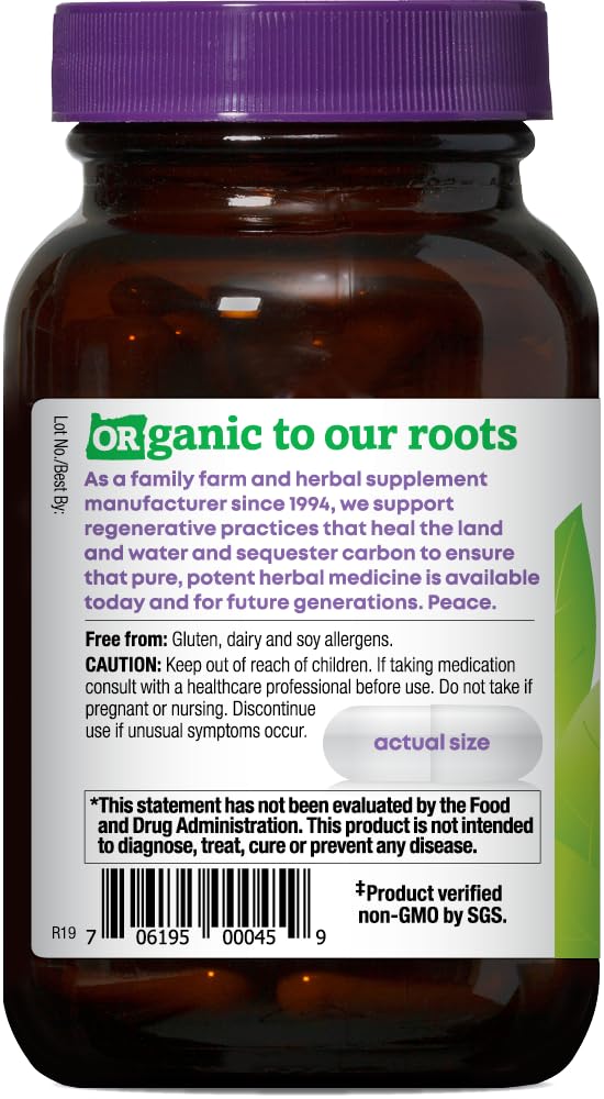 Oregon's Wild Harvest Freeze-Dried Nettle 600mg Capsules with packaging
