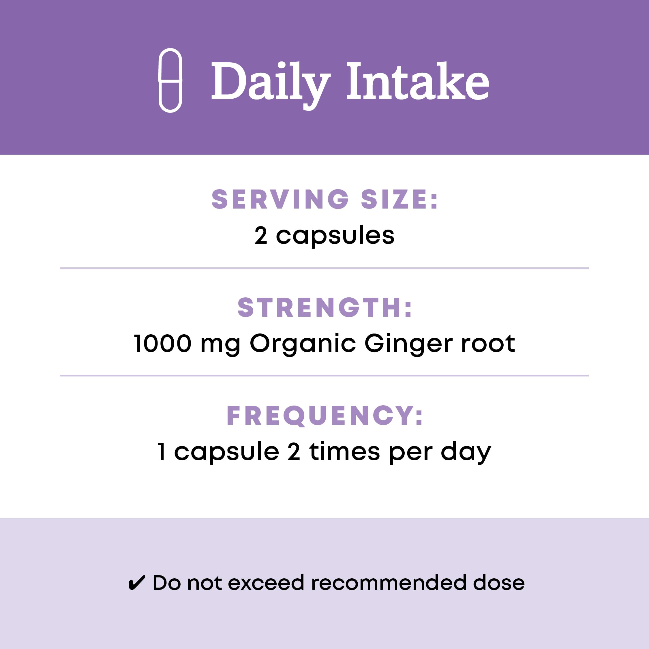 Oregon's Wild Harvest Ginger Root Capsules open bottle showing capsules
