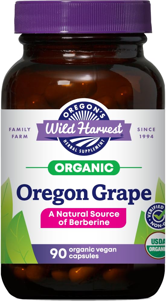 Oregon's Wild Harvest Grape Seed Extract bottle front view