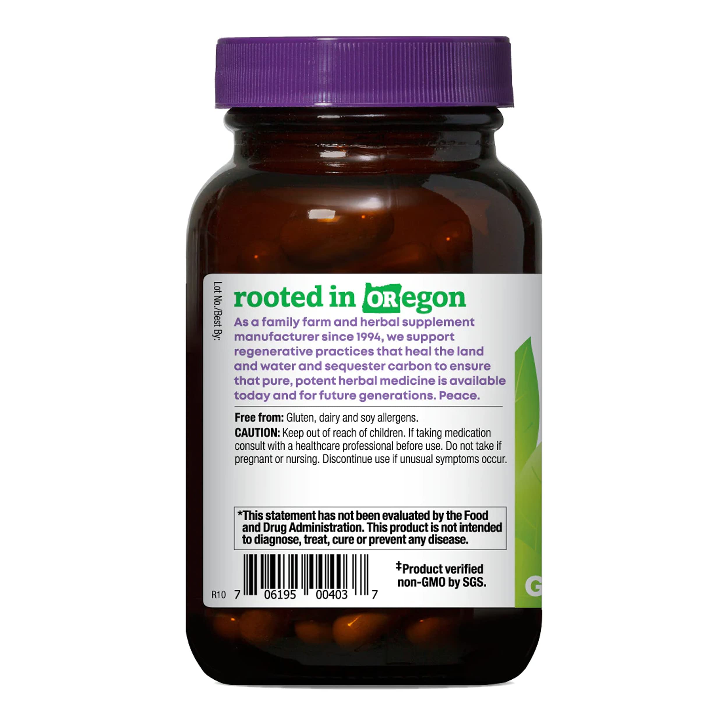 Oregon's Wild Harvest Gymnema Sylvestre capsules close-up