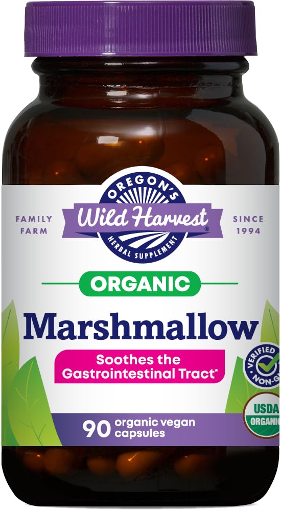 Oregon's Wild Harvest Marshmallow Root Capsules front view