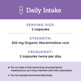 Oregon's Wild Harvest Marshmallow Root Capsules ingredients list