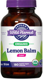 Oregon's Wild Harvest Organic Lemon Balm 90ct vegan capsules front view