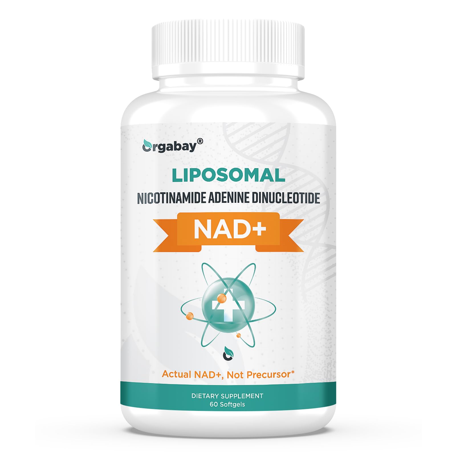 Orgabay Liposomal NAD+ Supplement 500 mg front view