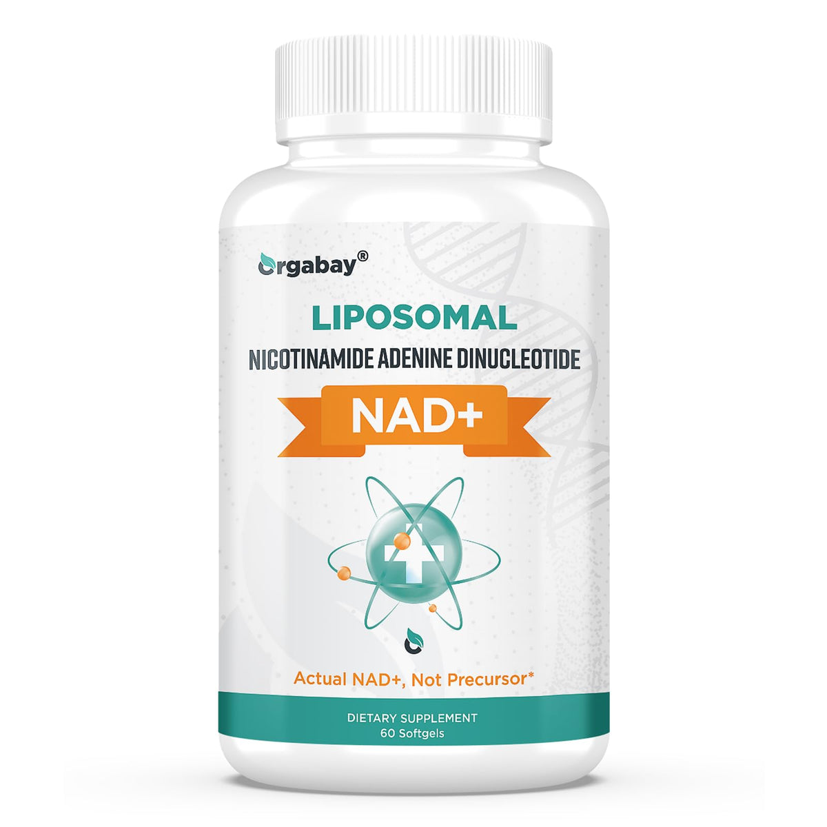 Orgabay Liposomal NAD+ Supplement 500 mg front view