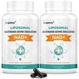 Orgabay Liposomal NAD+ Supplement 500mg front view packaging