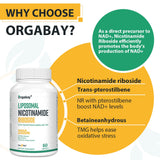 Orgabay Nicotinamide Riboside 1500mg packaging details