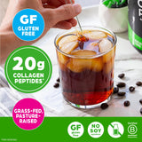Orgain Collagen Peptides 454g powder in a scoop