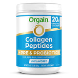 Orgain Collagen Peptides Powder with Pre & Probiotics 454g front view