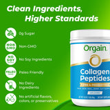 Orgain Collagen Peptides Powder with Pre & Probiotics 454g lifestyle scene