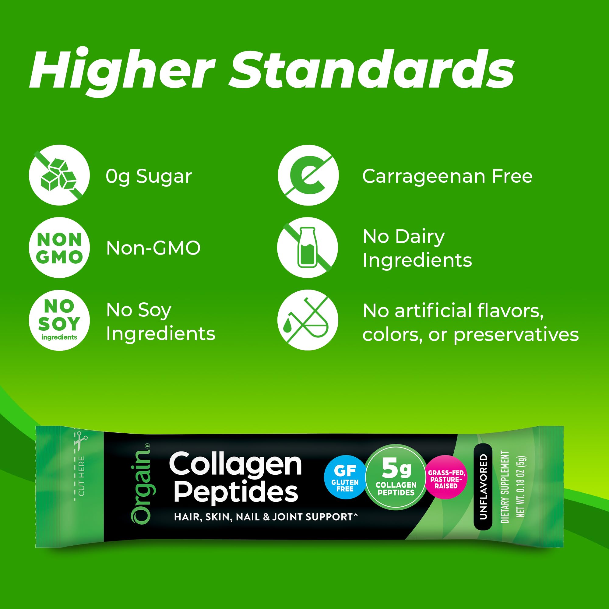 Orgain Collagen Peptides Unflavoured Powder with oatmeal