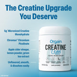 Orgain Creatine Lean Muscle 320g with measuring scoop