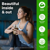 Orgain Marine Collagen Powder mixed in a smoothie