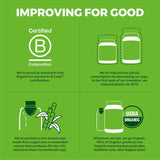 Orgain Organic Superfoods + daily wellness Up! Powder mixed with water