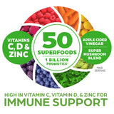 Orgain Organic Superfoods + daily wellness Up! Powder packaging
