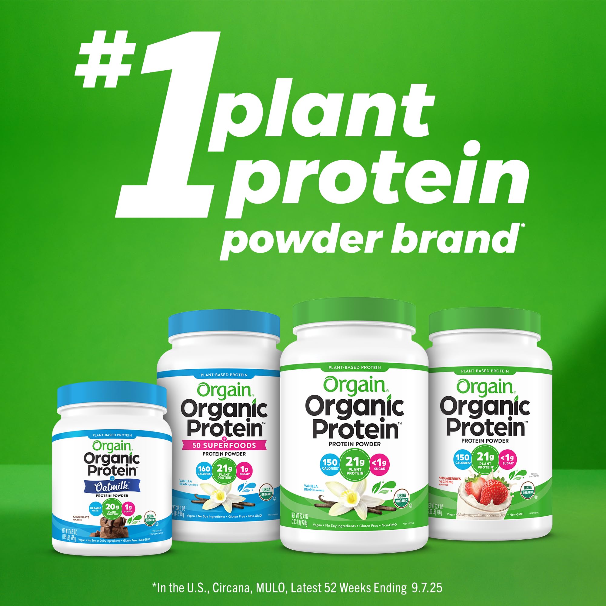 Orgain Plant Protein Plus Collagen 726g lifestyle shot
