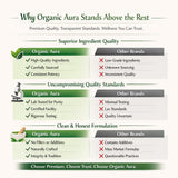 Organic Aura International Ginger Root Capsules in a health setting