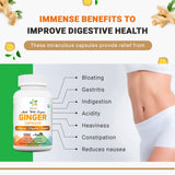 Organic Aura International Ginger Root Capsules with ginger roots