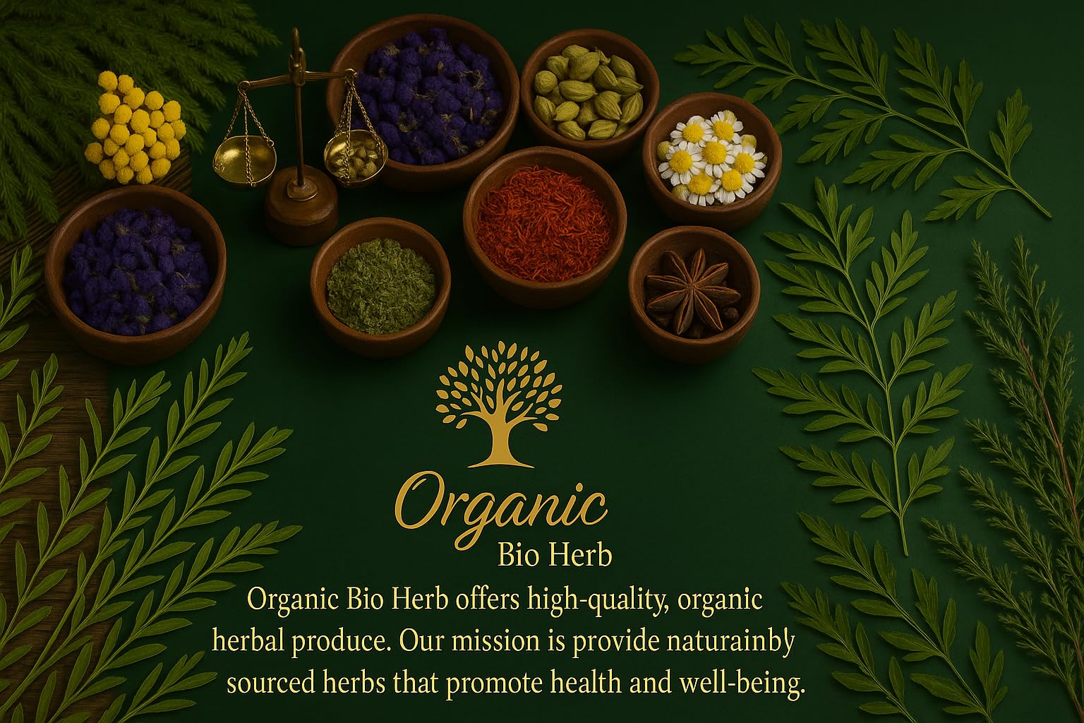 Organic Bio Herbs Echinacea Flowers with natural background