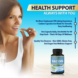 Organic Cadane Bacopa Supplement Capsules with measuring spoon