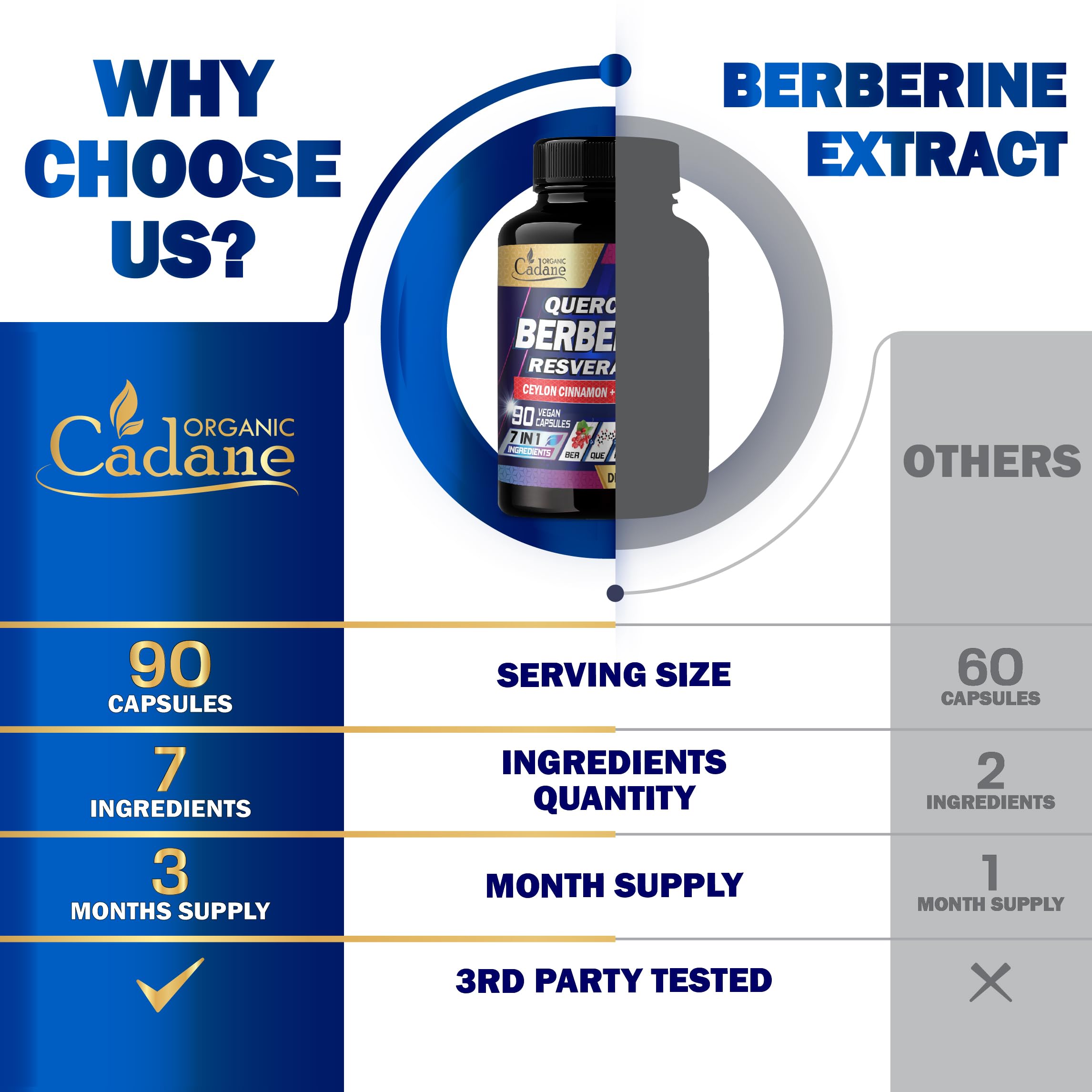 Organic Cadane Berberine Capsules close-up of a single capsule