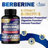 Organic Cadane Berberine Capsules lifestyle scene with water