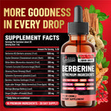 Organic Cadane Berberine Liquid Drops ingredients list