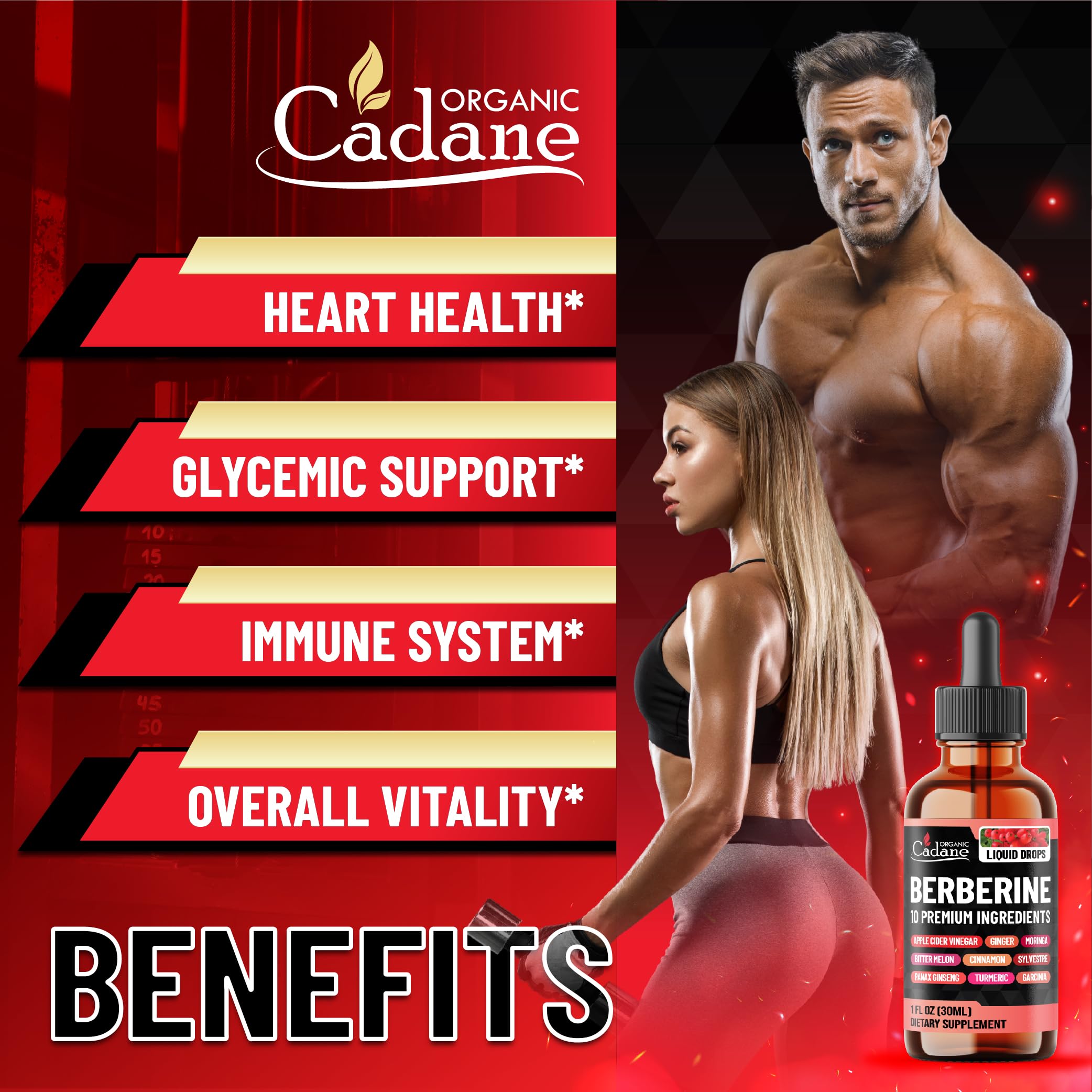 Organic Cadane Berberine Liquid Drops pineapple flavour