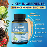 Organic Cadane Citrus Bergamot Supplement packaging details