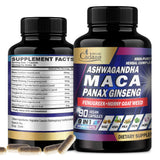 Organic Cadane Maca Root Supplement bottle front view