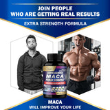 Organic Cadane Maca Root Supplement capsule in hand