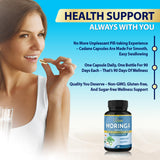 Organic Cadane Moringa Capsules close-up of capsules