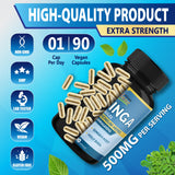 Organic Cadane Moringa Capsules packaging with nutritional information
