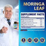 Organic Cadane Moringa Capsules with Turmeric and Ashwagandha ingredients list