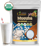 Organic Cadane Mucuna Powder 454g close-up of powder texture