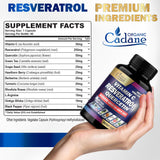 Organic Cadane Resveratrol Complex bottle with label