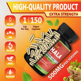 Organic Cadane Triphala Powder Capsules in a lifestyle setting