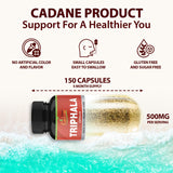 Organic Cadane Triphala Powder Capsules side view