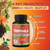 Organic Cadane Triphala Powder Capsules with measuring spoon