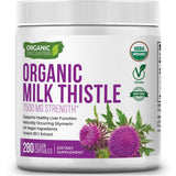 Organic Discounters Milk Thistle Capsules 7500mg front view