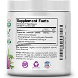 Organic Discounters Milk Thistle Capsules 7500mg in a lifestyle setting