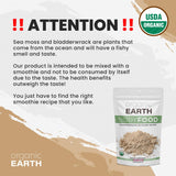 Organic Earth Irish Sea Moss Powder 227g re-sealable pouch