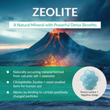 Organic Excellence Clinoptilolite Zeolite supplement side view
