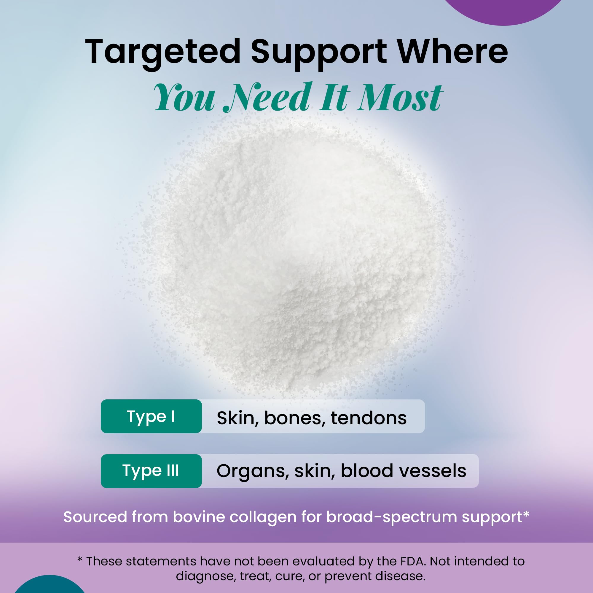 Organic Excellence Collagen Peptides Unflavoured Powder on a kitchen counter